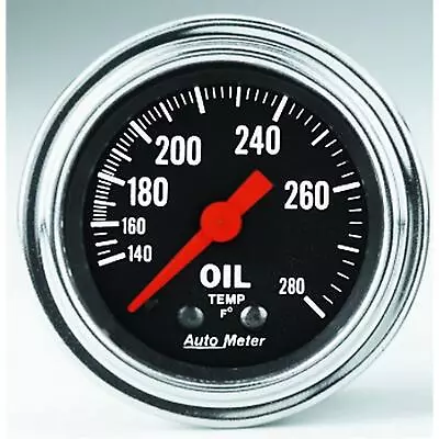 AutoMeter 2441 Traditional Chrome Mechanical Oil Temp. Gauge • $127.99