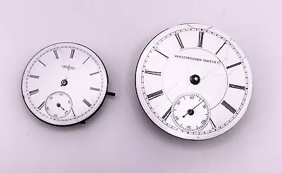 Vintage Wallingford & Elgin Pocket Watch Movement Only Not Working Parts Repair • $9.99