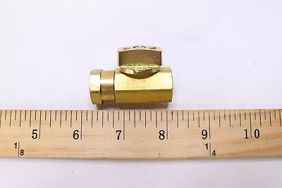 Grainger Approved 1-Piece Inline Mini Ball Valve Brass 1/8  G-FMFP-18 • $7.26