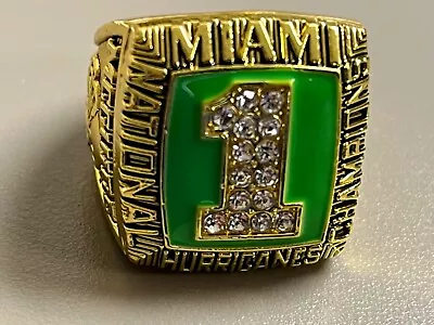 Miami Hurricanes 1989 Ring Size 11 • $12.99