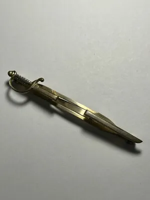 Vintage Anson Sword Tie Clasp Clip Bar • $12.99