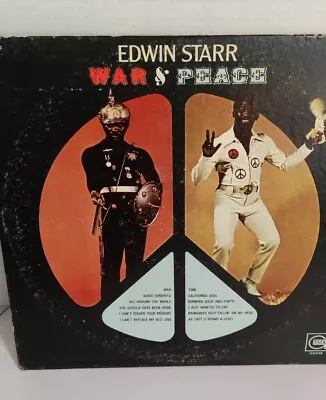 Edwin Starr LP - Was And Peace / German Motown Press Gordy Vinyl Record  • $10.99