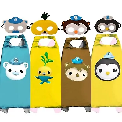 Octonauts Inspired Costumes Cape And Mask Octonauts Birthday Party Favors  • £10.44