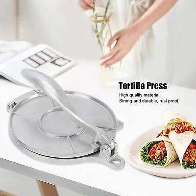 $18.12 • Buy Tortilla Maker Press Cast Iron Corn Tortillas Dough Pressing Tools Kitchen GX