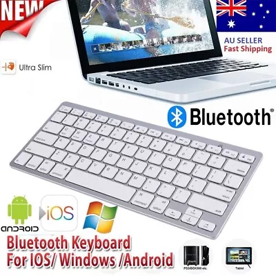 New Ultra Slim Bluetooth Wireless Keyboard For Android Tablet PC Windows Laptop • $21.99