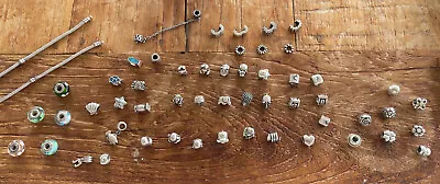 $30 • Buy Variety Of Genuine Retired PANDORA 925 S/Silver / Glass Charms