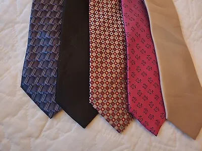 Neck Tie Men's LOT OF 5 RANDOM Mystery Striped Plaid Solid Classic Ties NEW • $12.97