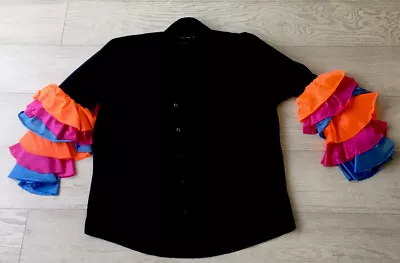 RUMBA MENS Fancy Dress SPANISH SALSA Samba FLAMENCO Shirt 16” 50/52” • £26.95