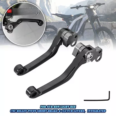 2x Black Pivot Short Brake & Clutch Levers For Sur-Ron MX/X Bike For Segway X260 • $29.99