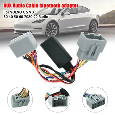 Bluetooth Adapter AUX Audio Cable For Volvo C30 C70 S40 S60 S70 S80 V40 V50 V70 • $14.87