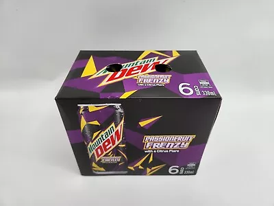 6 Cans - Mountain Dew Passionfruit Frenzy Citrus Flare 6 Pack New Mtn Dew • $99