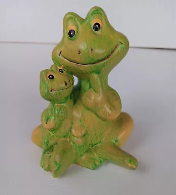 Vintage Ceramic Anthropomorphic Frogs Hand Painted Father Son Mother Daughter • $8.39