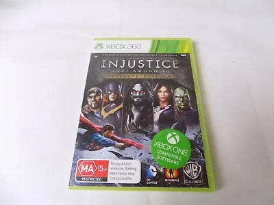 Mint Disc Xbox 360 Injustice Gods Among Us Ultimate Edition  - No Manual • $19.90