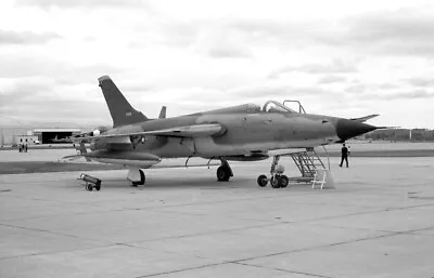 23rd TFW Republic F-105D 61-0199 At Offutt AFB 19 May 1968 - Original B&W Neg • $2.18