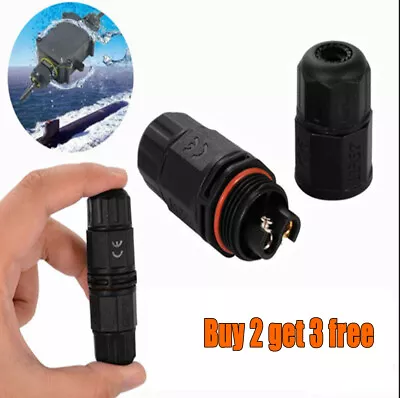 £2.86 • Buy 2 Pin Outdoor Junction Box Case IP68 Waterproof Electrical Cable Wire Connector