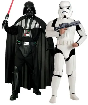 Adult DELUXE DARTH VADER Or DELUXE STORM TROOPER Star Wars Fancy Dress Costume • £79.95