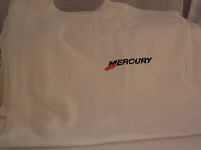 Fishing   -A NEW MERCURY LOGO WHITE COTTON T-SHIRT...medium • $7.19