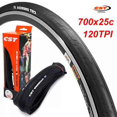 ANTI-PUNCTURE Bike Tyre Bicycle Road Bike Folding Tires 700x25C Tyres 120PTI • $46.55