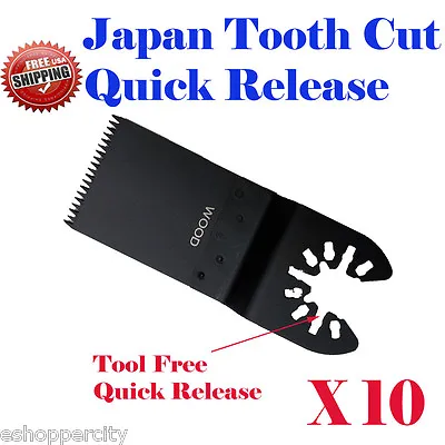 10 Japan Multi Tool Saw Blade For Bosch OIS Rockwell HyperLock  Black And Decker • $19.95