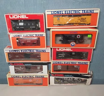 Mixed Lot Of 10 Lionel Trains O Scale Freight Cars (mixed Roadnames) #1 • $56