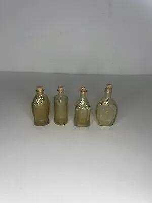 1973 Wheaton Miniature Glass Bitters Bottles From New Jersey Lot Of 4 Amber • $14.99