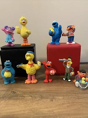Lot Of 9 Sesame Street Toy Figures Vinyl Puppets Muppets Applause Cake Toppers • $12.99