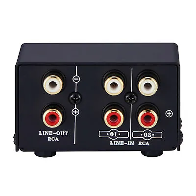 LINEPAUDIO Audio Switcher RCA 2 In 1 Out / 1 In 2 Out A/B Switch Stereo L4J9 • $18.01