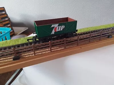 Hornby OO Gauge Open Wagon 7UP Used VGC See Photos For Description • £10.49