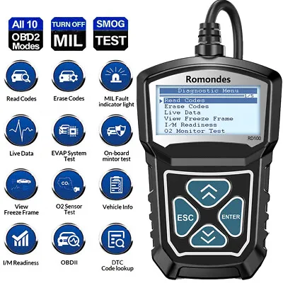 Check Engine DTC OBD2 Diagnostic Tool Automotive Code Reader Car ODB2 Scanner • $41.69