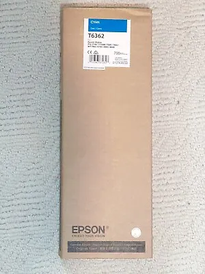 Genuine Epson T6362 Cyan Ink 700ml Stylus Pro 7890  New Exp 06/2017 • $29.99