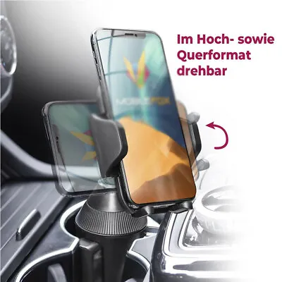 Adjustable Car Cup Mount Holder Cradle For IPhone Samsung Cell Phone Accessories • £10.35
