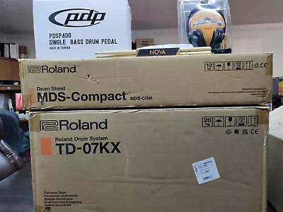 Roland TD-07KX V-Drum Electronic Digital Drums Set Kit W/ Pedal Stand Sticks New • $1299.99