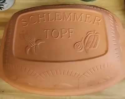 Clay Oven Roaster Cooker Authentic GERMAN SCHLEMMERTOPF SCHEURICH 860-35 CLAY • $29.97