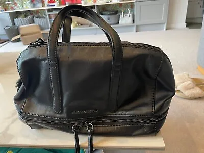 KARL LARGERFELD Black Leather Bag In Very Good Condition • £25