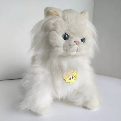 My Twinn Poseable Pets White Persian Cat Long Haired Blue Eyes • $38.90