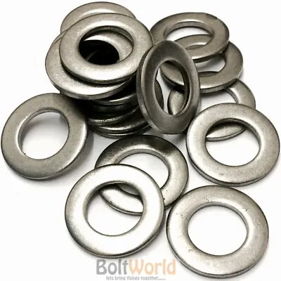 M2 M3 M4 M5 M6 M8 M10 M12 M14 M16 M18 M20 Stainless Steel A2 Form A Flat Washers • £3.19