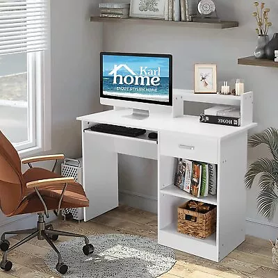 Home Office Study Table Spacious Workstation Modern Computer Desk W/ Drawers • $89.99