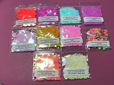 Solvent Resistant Cherry Blossoms Nail Art Glitter Shapes Sequin Epoxy US Seller • $148