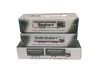 Eddie Stobart Unopened Boxed Diecast Models Joblot 1:76 X3 Large Lorries & Coach • £20