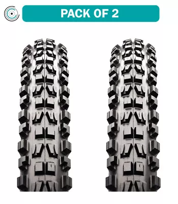 Pack Of 2 Maxxis Minion DHF Tire Tubeless Folding Black/Dark Tan Dual EXO • $160