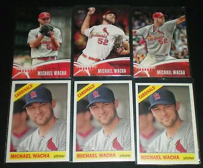 Michael Wacha 6 Card Lot - (3) 2015 Topps Heritage - Cardinals Red Sox  • $5