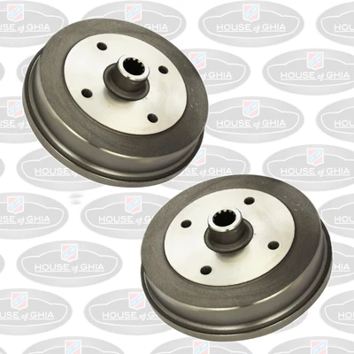 $121.84 • Buy 1967 - 1979 VW Bug Rear Brake Drum Pair Karmann Ghia Super Beetle 113501615JV