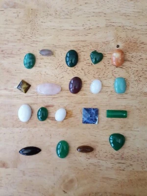 $9 • Buy Vintage Natural Stone Cabochons