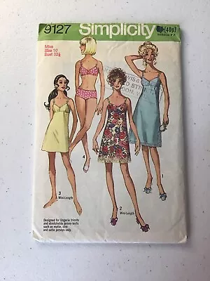 Vintage Sewing Pattern Size 10 Nightdress Simplicity 9127 Lingerie • £10