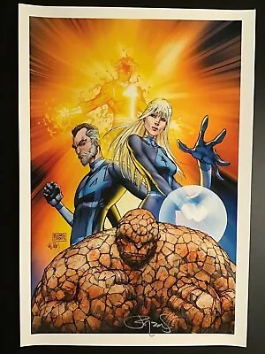 MARVEL FANTASTIC FOUR #553 Art Print By MICHAEL TURNER Art Print SIGNED NYCC • $74.99