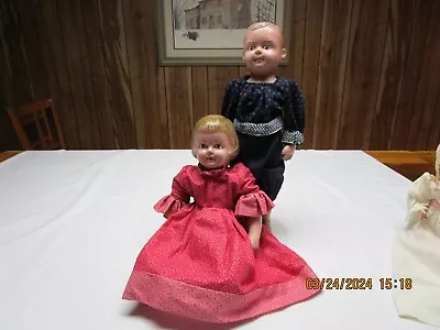 Antique Martha Chase Brother And Sister Oil Cloth Dolls • $200