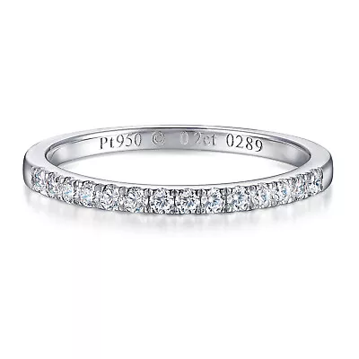 $23.99 • Buy 925 Sterling Silver High Quality Carbon Diamond Wedding Engagement Ring Band C25