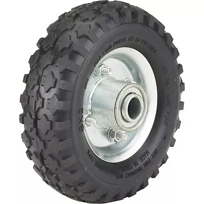 Ironton 6in. Pneumatic Wheel And Tire-- 200-Lb. Capacity Knobby Tread • $14.99