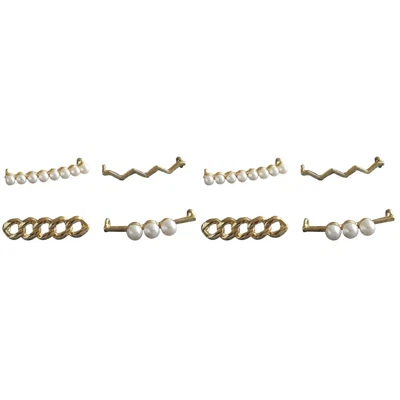 £6.74 • Buy  8 Pcs Alloy Shoelace Buckle Miss Crystal Clips Pearl Decorative