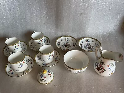 £8 • Buy Aynsley English Coffee Set, Incomplete, Flower Basket Design